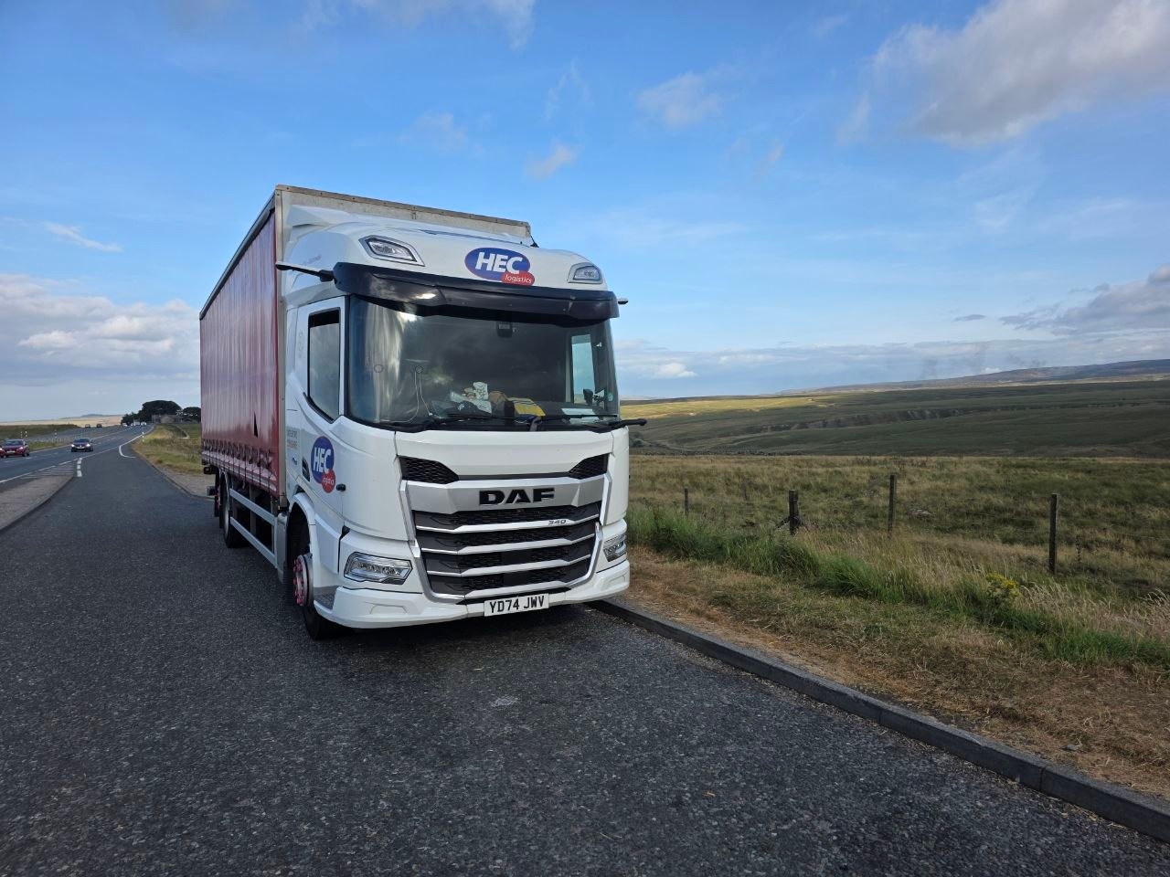 HEC truck parked in Cumbria
